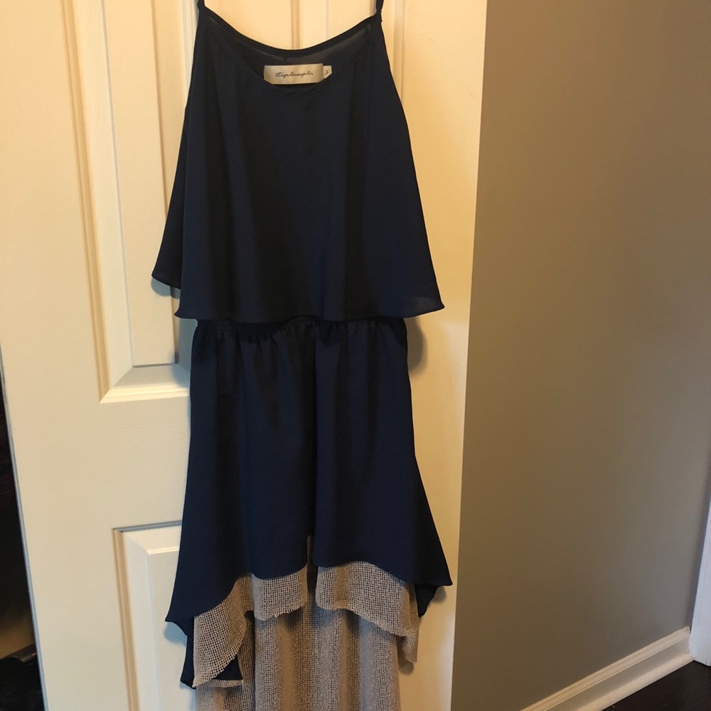 Blue High Low Dress